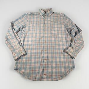 VINEYARD VINES Performance Men Classic Fit Murray Shirt Plaid Blue Pink Large(15